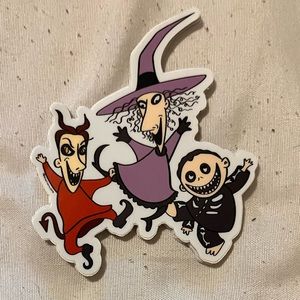 🎁Disney Nightmare Before Christmas Shock Lock Barrel Halloween Sticker